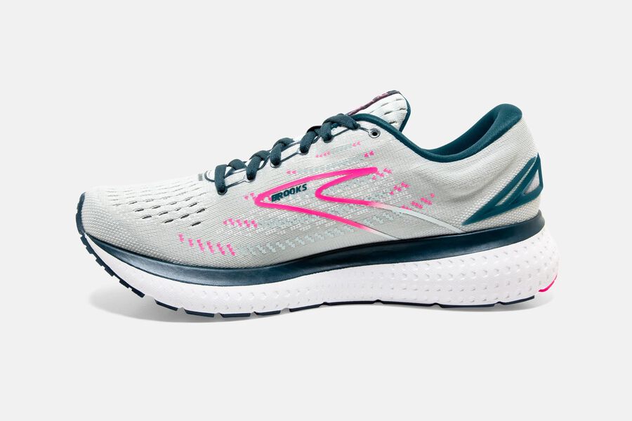 Brooks Running Shoes Womens White/Pink - Glycerin 19 Road - 3426-ZVMLS